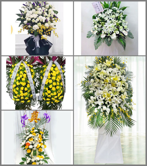 福建福州长乐市梅花镇梅东村白事花篮预定