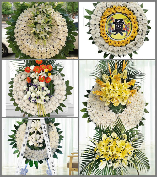 福建福州长乐市梅花镇梅东村花圈速递